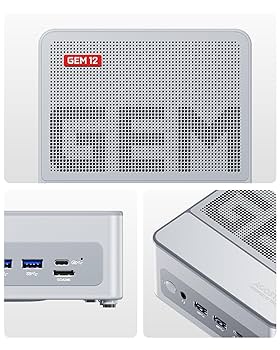 Windowsデスクトップ AOOSTAR GEN 12 miniPC AOOSTAR GEM12 AMD Ryzen 7 8845HS Mini PC(8C/16T,up to 5.1GHz